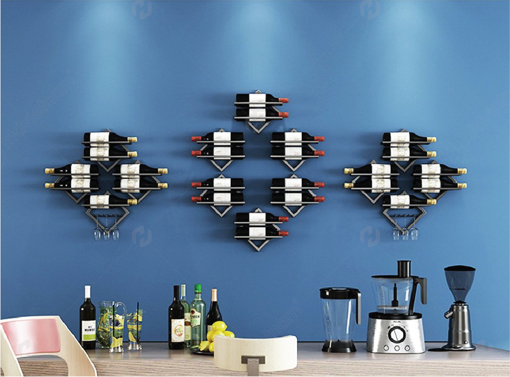 5 mẫu giá kệ treo rượu vang đang được sử dụng nhiều nhất hiện nay
