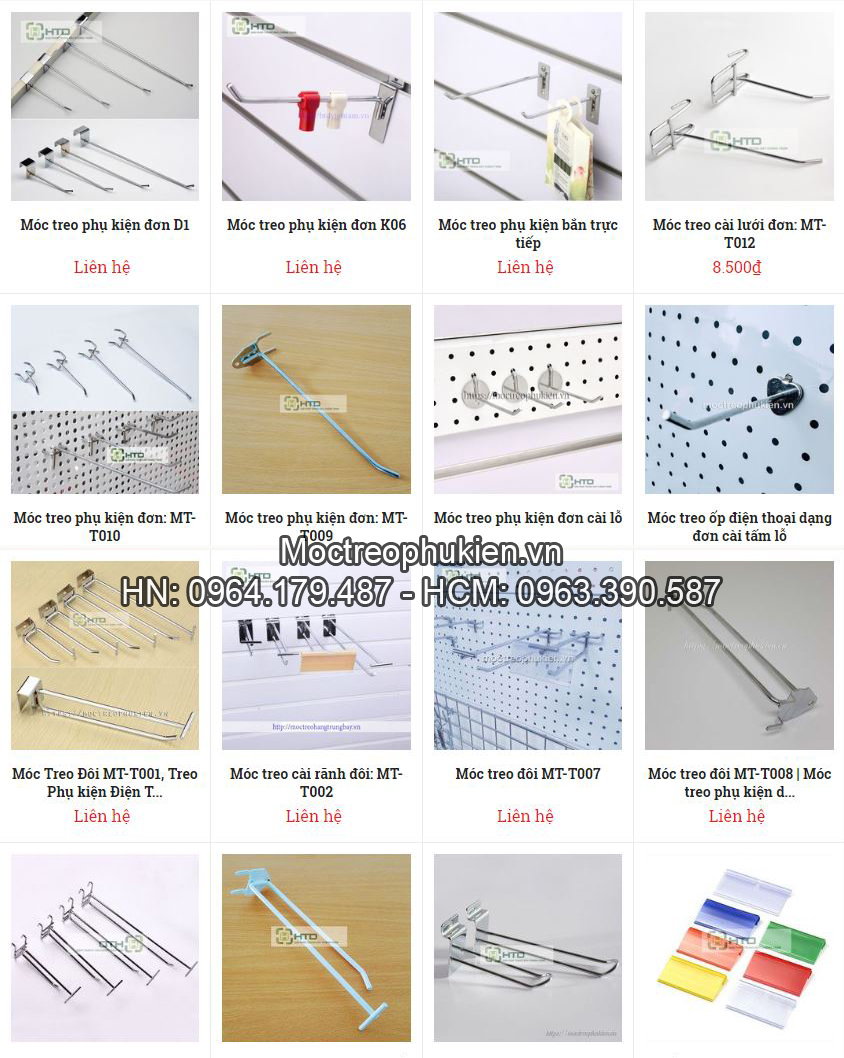 Móc treo phụ kiện inox. Sản phẩm không thể thiếu được trong phân khúc vật tư thi công