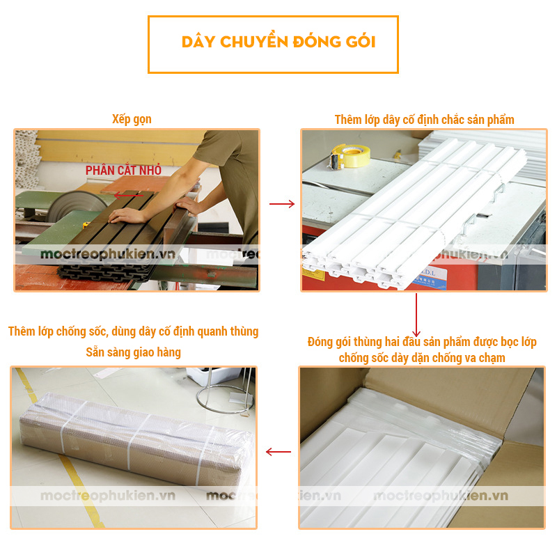 Tấm rãnh nhựa PVC cài móc treo hàng trưng bày