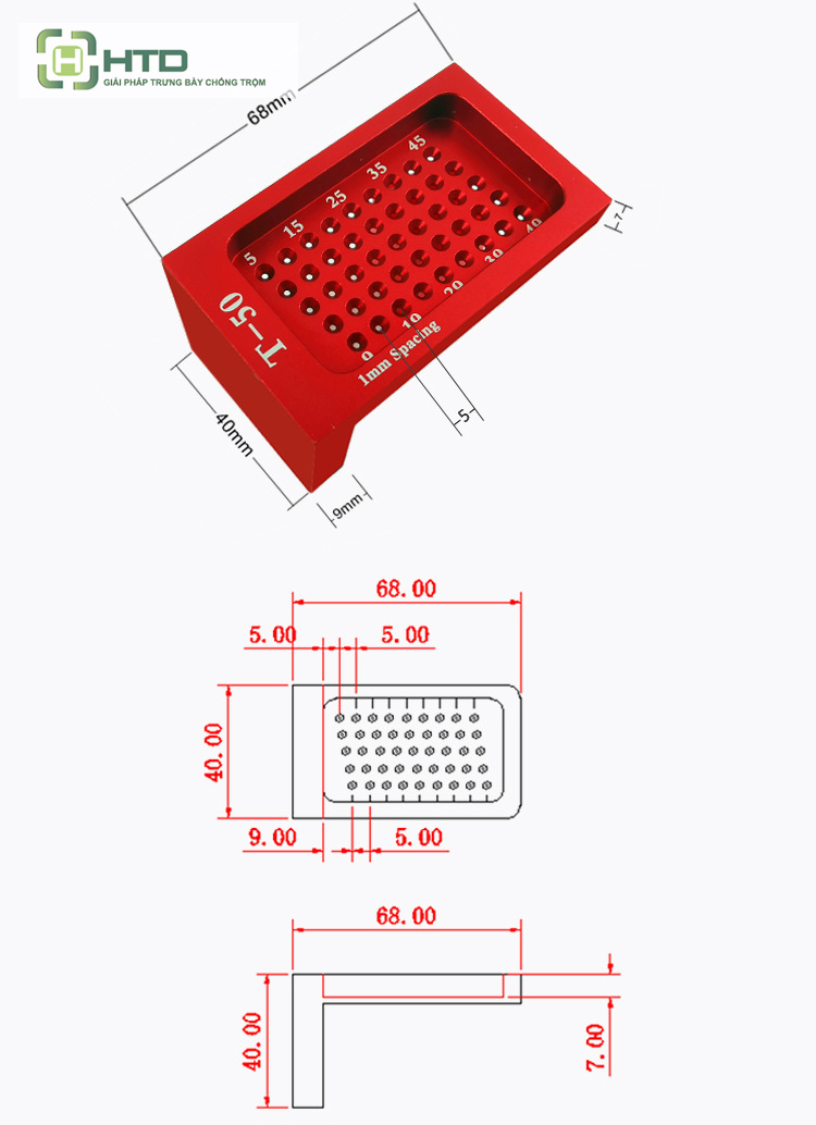 Thước kẻ hình chữ T 