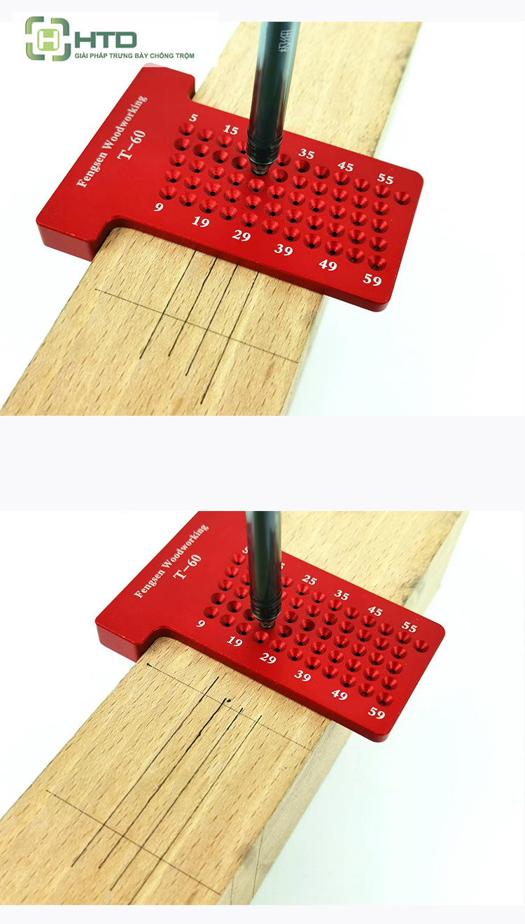 Thước đo chữ T-60 