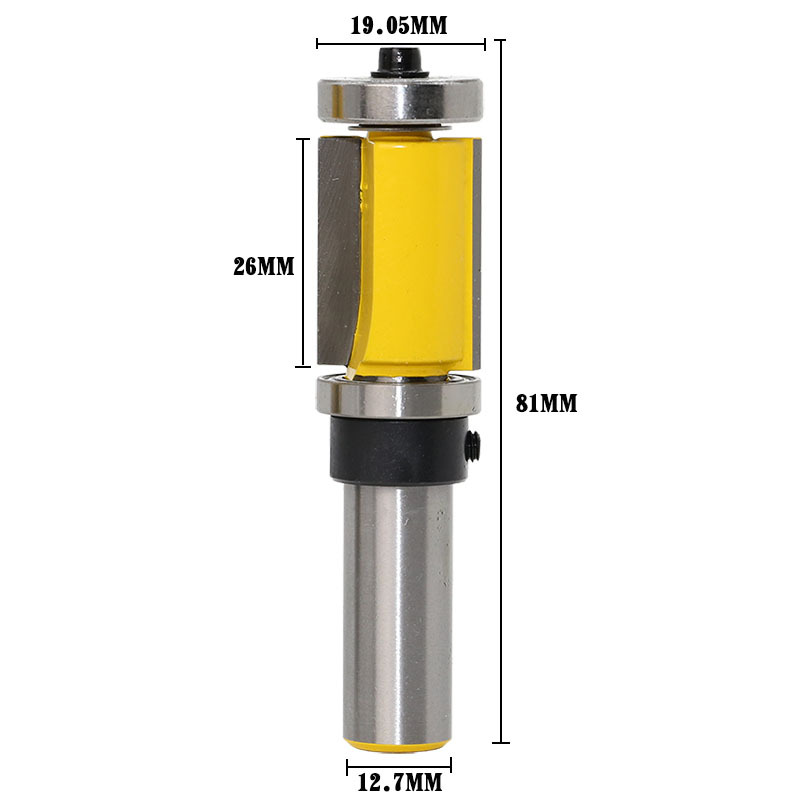 mũi phay thẳng 2 bi cốt 12.7mm