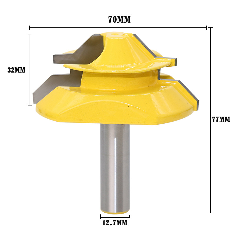 Mũi phay cắt mộng gỗ, ghép góc ghép hộp 45 độ cao cấp