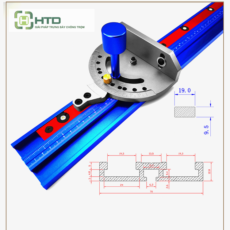 bộ thước đo độ xẻ rãnh