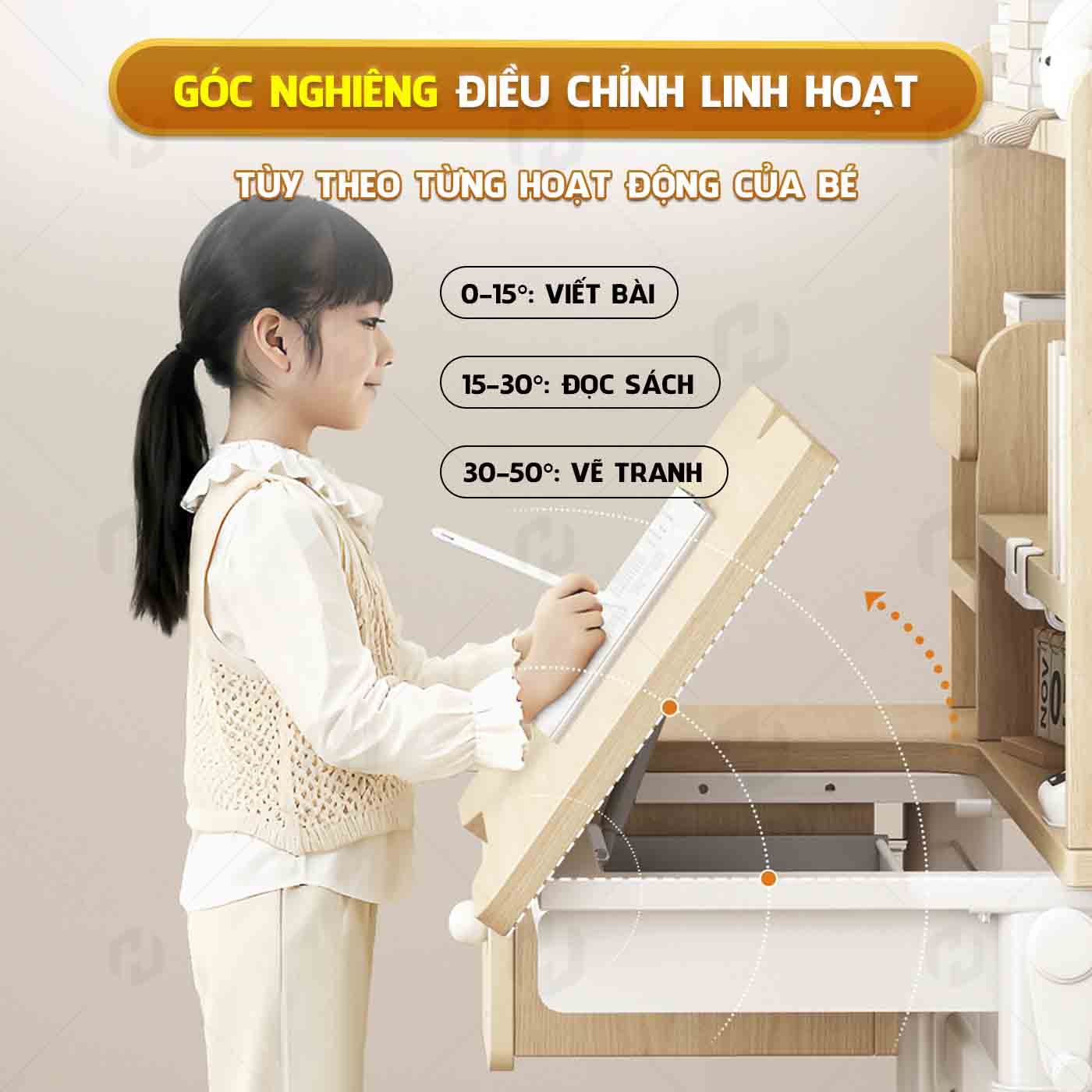 Bàn học sinh thông minh LX120