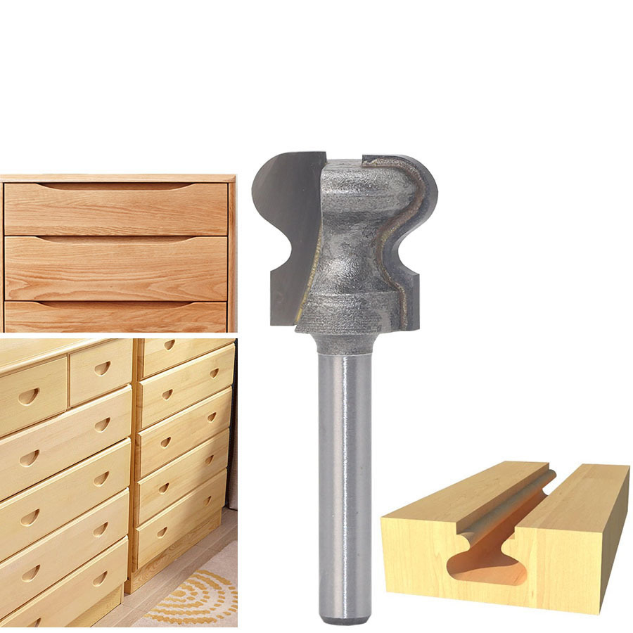 Mũi phay gỗ khoét tay nắm ngăn kéo , làm hộc cửa tủ màu hợp kim