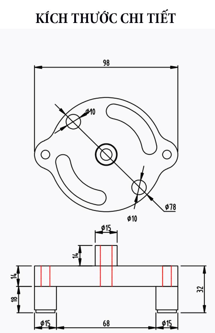 Bộ cữ định vị lỗ khoan dọc tấm gỗ, khoét lỗ khoan trên gỗ