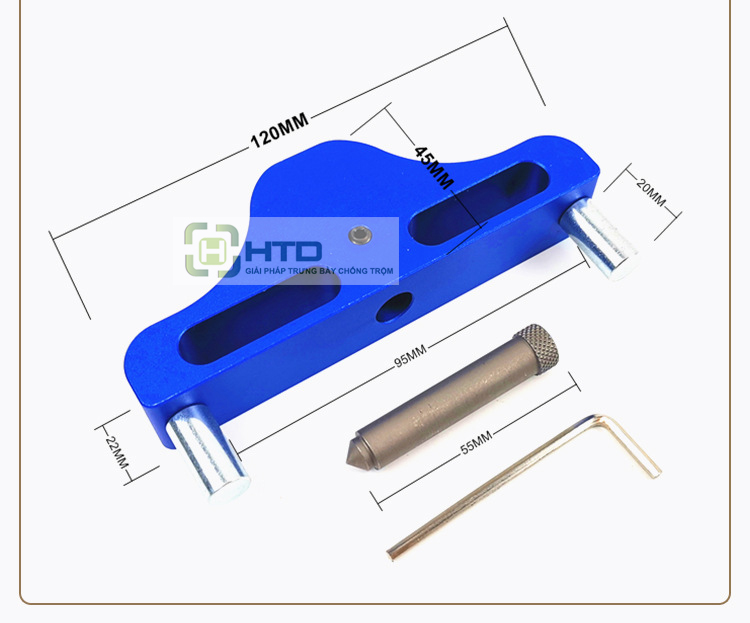 Bộ cữ đánh dấu vị trí, Dụng cụ chia tâm chế bến gỗ