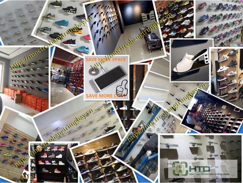 đế trưng bày giày dép