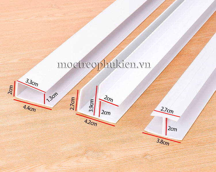 nẹp nhựa slatwall pvc