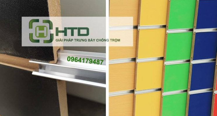 Tấm slatwall bằng gỗ