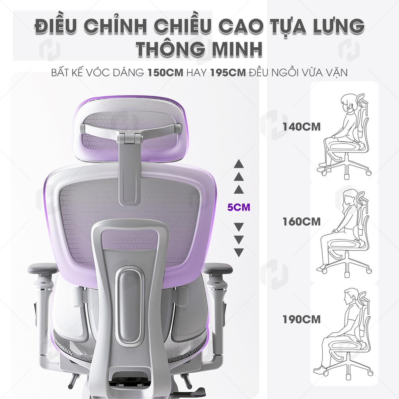 ghế công thái học HTD-X360