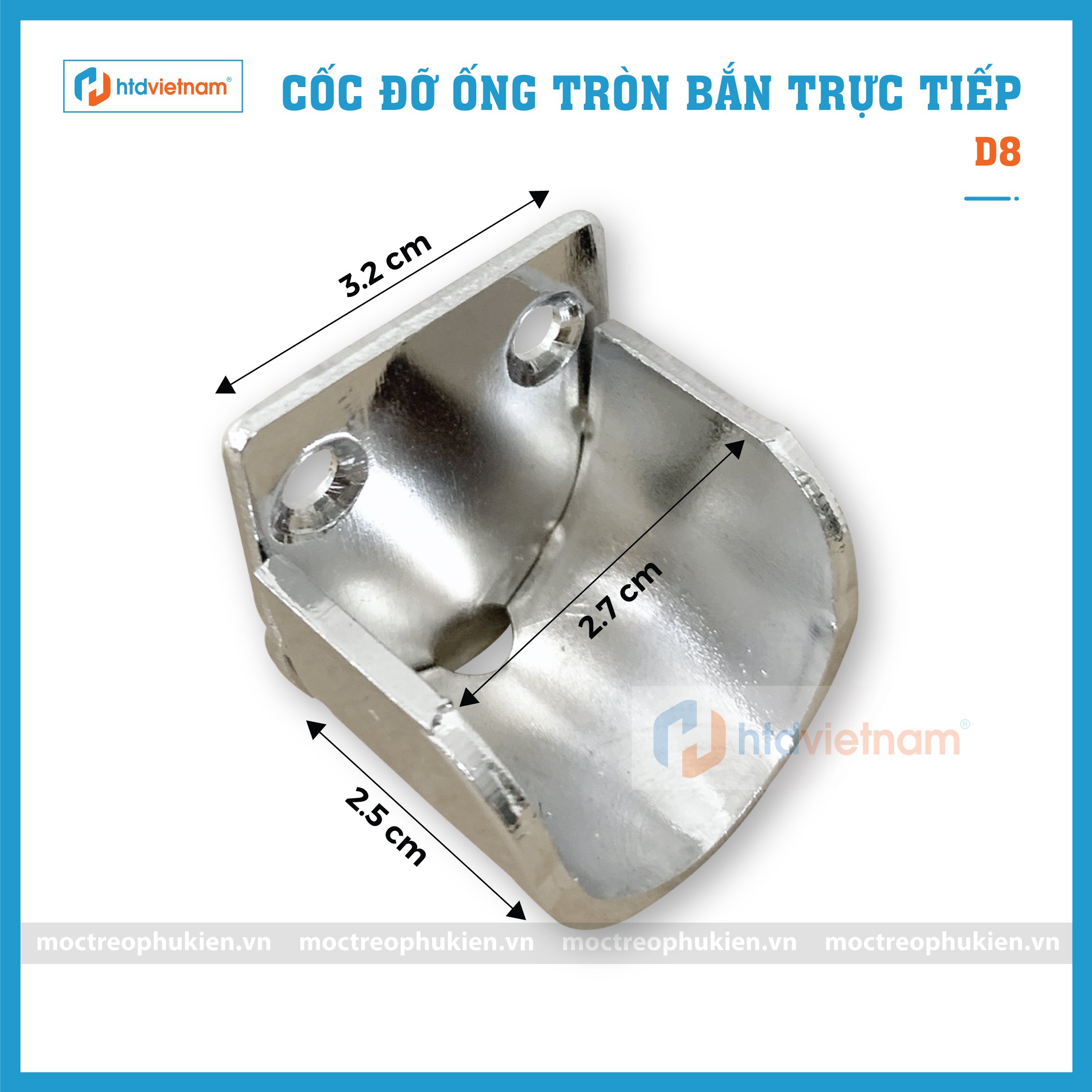 cốc đỡ ống tròn bắn vít