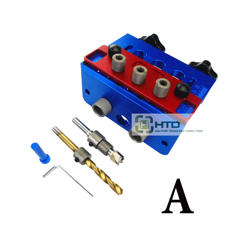 Bộ cữ khoan ốc cam và chốt gỗ 