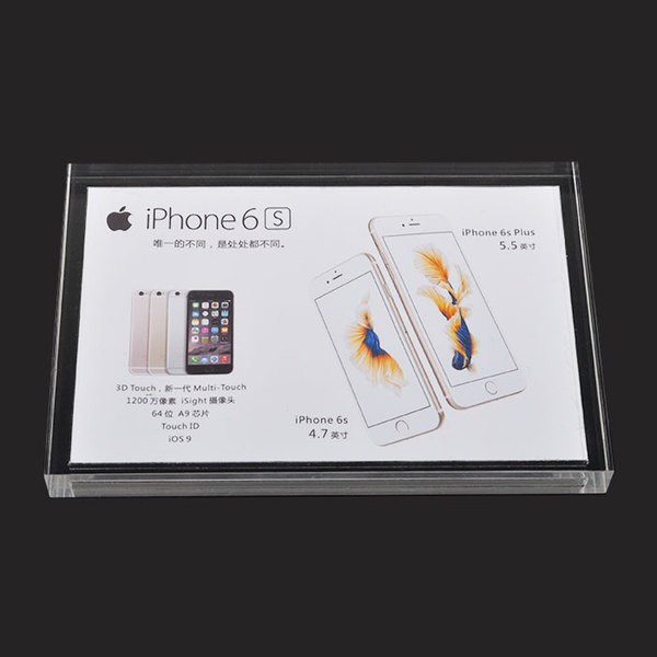 đế mica hiển thị thông tin nằm