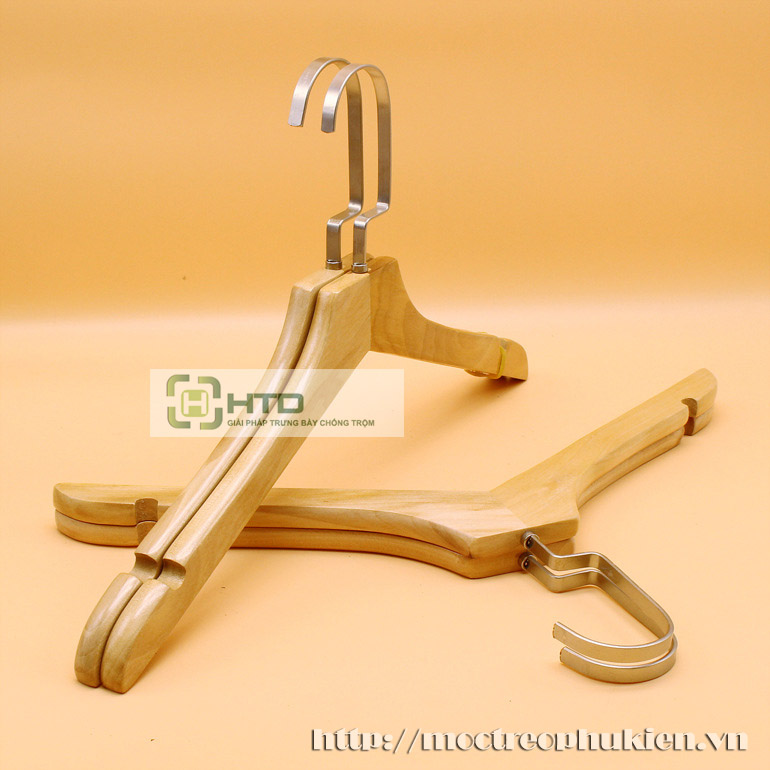 móc treo quần áo gỗ
