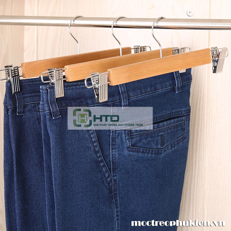 móc gỗ treo quần jean