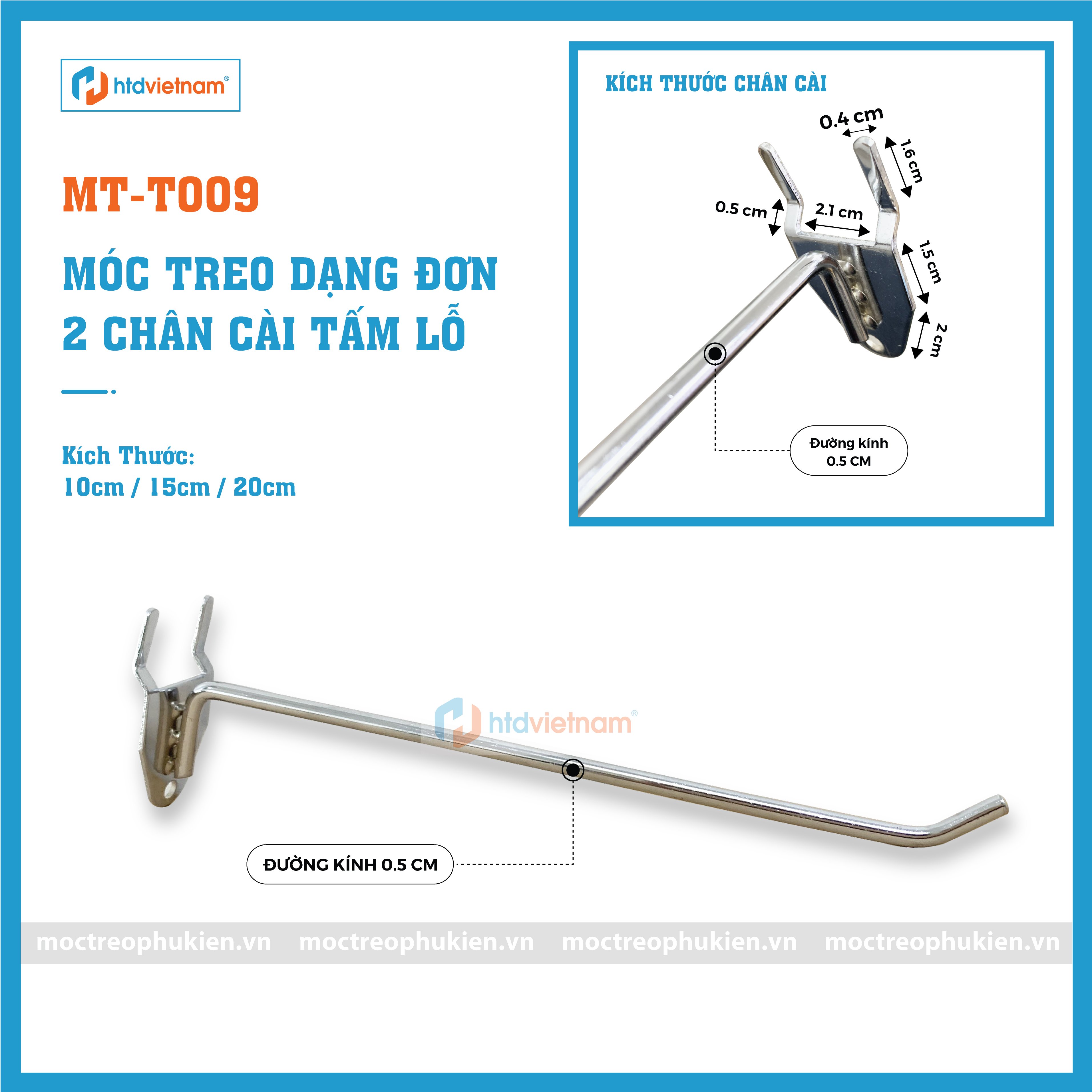 móc treo cài lỗ