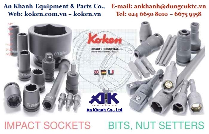 Đầu khẩu Koken - đủ cỡ, đủ loại, chất lượng Nhật