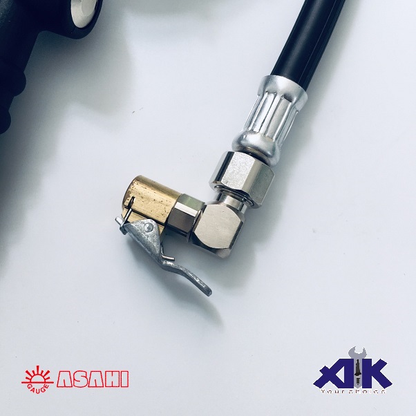 Đầu bơm lốp dạng van kẹp Asahi, Asahi C-A27, đầu bơm lốp xe máy