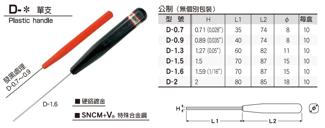 Tô vít mũi lục giác, Eight DS-6, bộ tô vít đầu lục giác nhỏ,