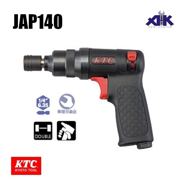 KTC JAP140, vặn vít 6.35mm, dây khí 8mm, vỏ composite, súng bắn vít