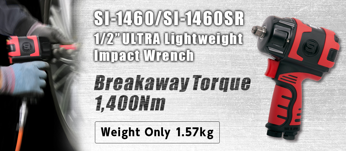Súng vặn ốc Shinano, Shinano SI-1460BSR, súng vặn bu lông, súng 2 búa nhập khẩu