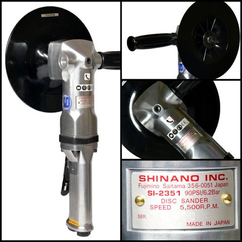 Máy đánh bóng Shinano, Shinano SI-2351, máy chà nhám 180mm, đĩa nhám 7 inch