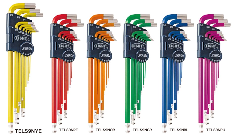 Bộ lục giác hệ inch, Eight TEL-S9NRE, TEL-S8NBL, TEL-S9NYE, TEL-S9NPU