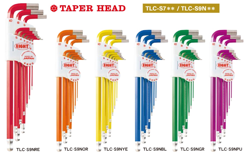 Bộ lục giác sơn màu, đồng màu, bảy sắc cầu vồng, Eight TLC-S9NBL, TLC-S9NRE