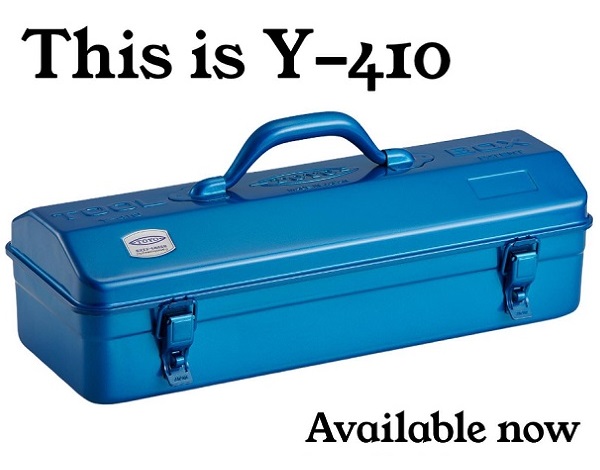 Hộp Toyo dòng Y, Toyo Y-410, màu xanh Blue, dập từ thép nguyên tấm, không cạnh sắc