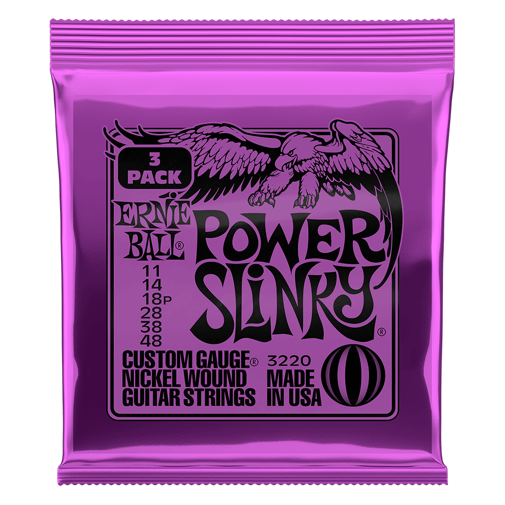 Dây Đàn Guitar Điện Ernie Ball 3220 Power Slinky Nickel Wound - Cỡ .011-.048 