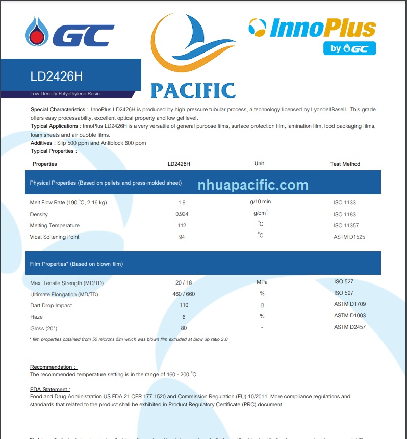 LDPE 2426H (PTT)