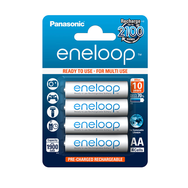 Pin Sạc Eneloop AA 1900mAh x 4