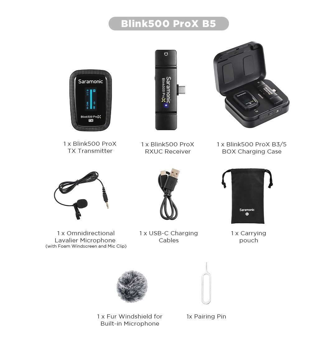 Microphone Saramonic Blink500 ProX B5