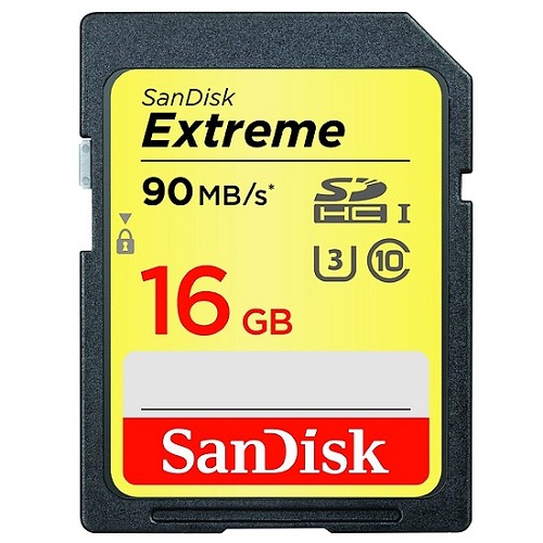 Thẻ nhớ SDHC Sandisk Extreme 16GB 90mb/s (Chính hãng)