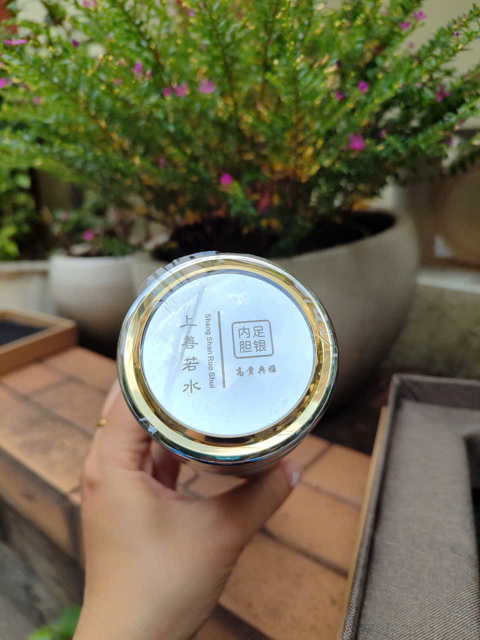 BÌNH NƯỚC KHẮC BÁT NHÃ TÂM KINH / BÁCH PHÚC - BUN001