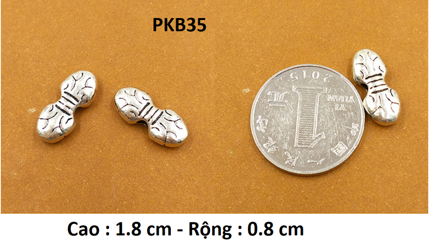 PHỤ KIỆN CHARM BẠC CHUÔNG CHÙY KIM CANG - PKB35