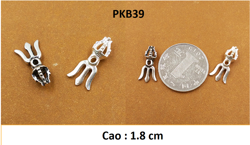 PHỤ KIỆN CHARM BẠC PHẬT GIÁO TÂY TẠNG  - PKB39