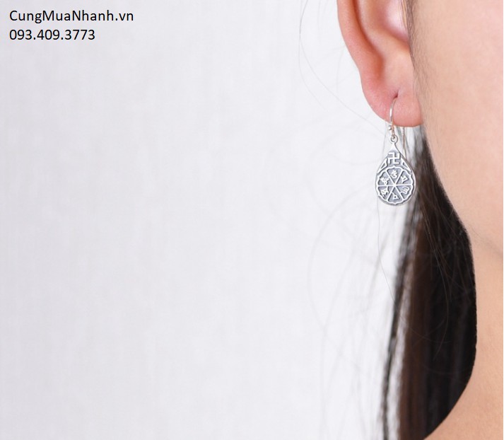 Bông Tai Lục Tự Chơn Ngôn - Chữ Vạn - BT01