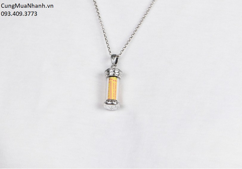 MẶT DÂY CHUYỀN BÌNH LƯU LY ĐỰNG XÁ LỢI  - DC602
