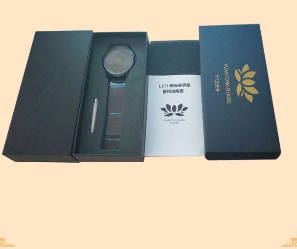 Đồng Hồ Cảm Ứng Đèn LED -  Dây Thép - DH07