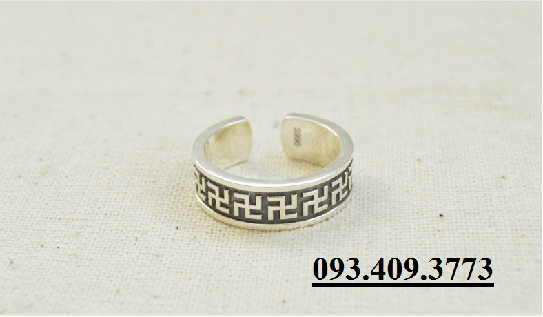 NHẪN KHẮC CHỮ VẠN PHẬT GIÁO - NH152