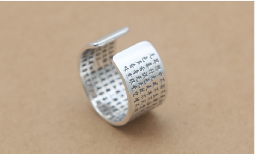 NHẪN KHẮC OM MANI PADME HUM - BÁT NHÃ TÂM KINH - NH155