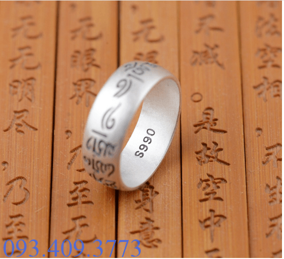 NHẪN KHẮC OM MANI PADME HUM TÂY TẠNG - NH182