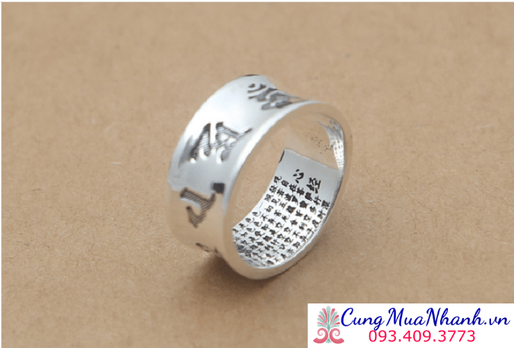 : Nhẫn Khắc Om Mani Padme Hum Tây Tạng - NH184