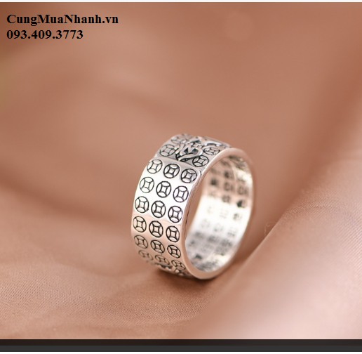 Nhẫn Song Ngư - Lục Tự Chơn Ngôn - Tâm Kinh - NH255