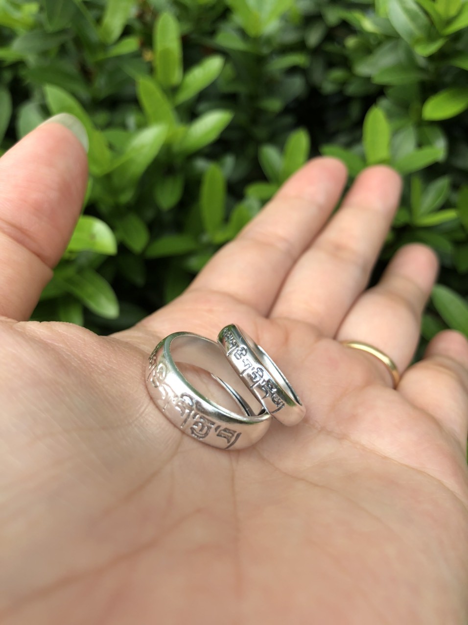 Nhẫn Cặp ( Hở ) Lục Tự Chơn Ngôn - NH258