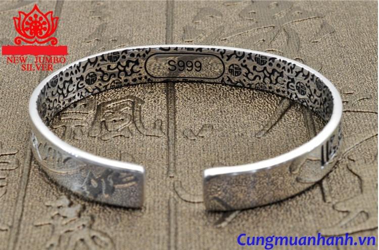 Vòng Tay Khắc Thần Chú Và Hoa Văn Tây Tạng - VT206
