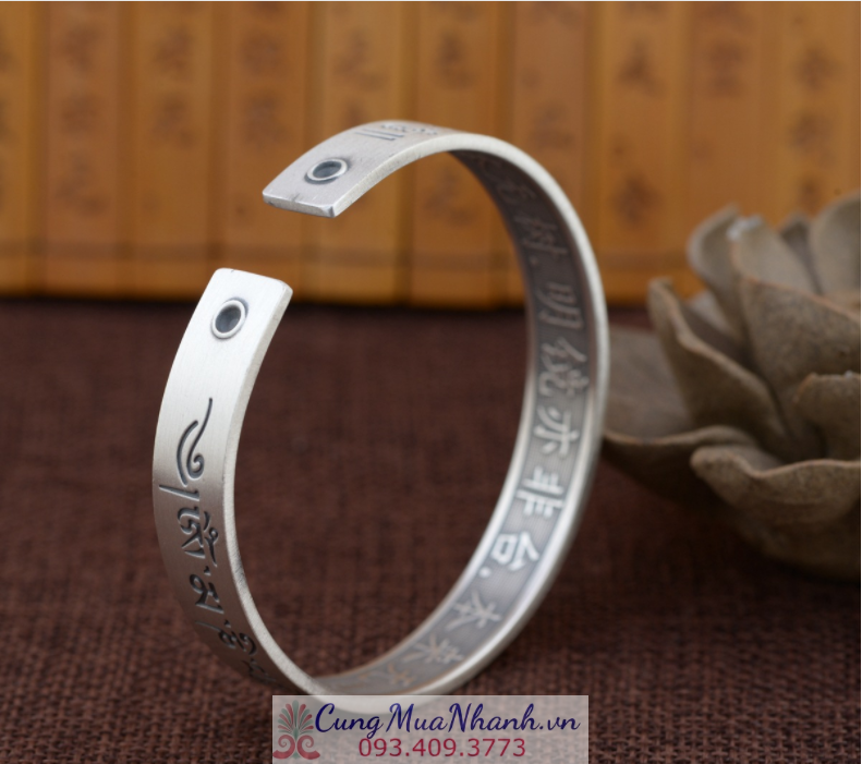 Vòng Tay Khắc Om Mani Padme Hum Tây Tạng - VT250